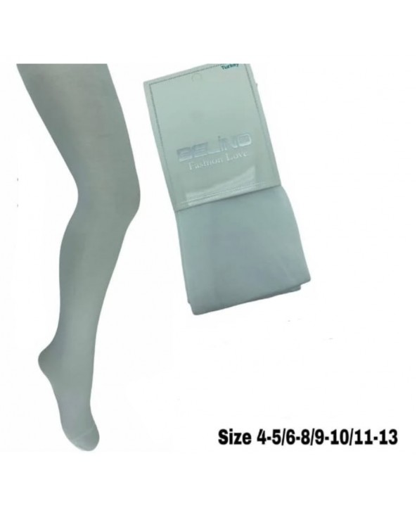 Belino 40 Den детски чорапогащник гладък 4002 бял